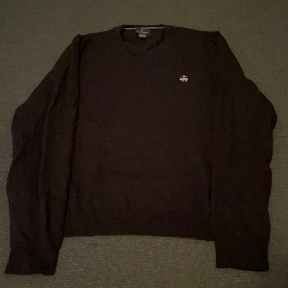Three (3) Brooks Brothers V-Neck sweaters.